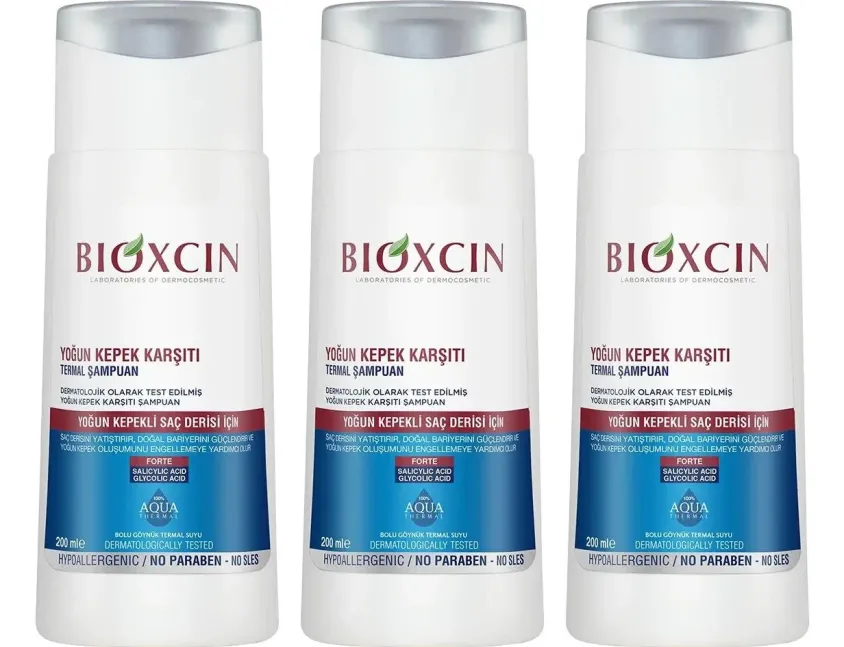 Bioxcin DS Yoğun Kepek Karşıtı Şampuan 200 ml 3 Adet