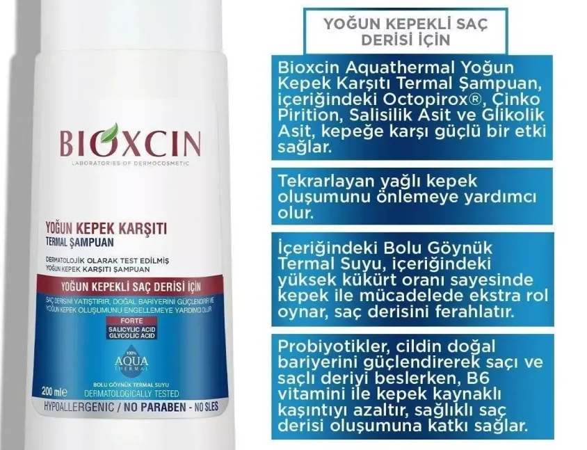 Bioxcin DS Yoğun Kepek Karşıtı Şampuan 200 ml 5 Adet