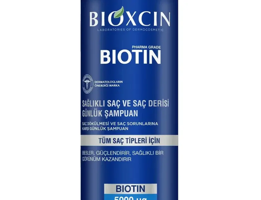 Bioxcin Biotin 5000 mcg Dökülme Karşıtı Şampuan 300 ml - Tüm Saç Tipleri İçin